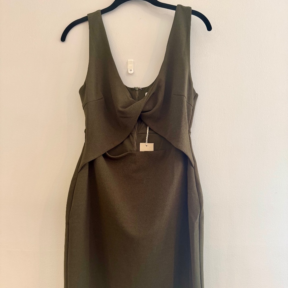 Vici ACOA Collins Green cutout Mini Dress